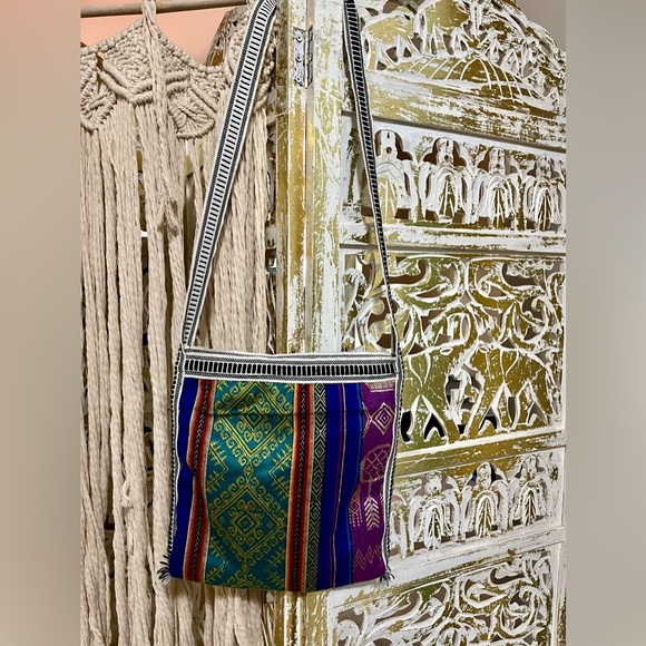 Handmade Ethnic Boho Hippy Crossbody Bag - Puerto Rico - Picture 4 of 10